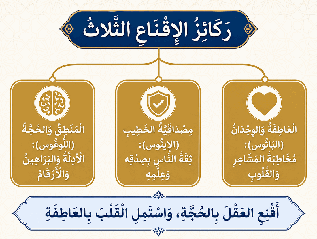 مشجّر مصوّر: ركائز الإقناع الثلاث